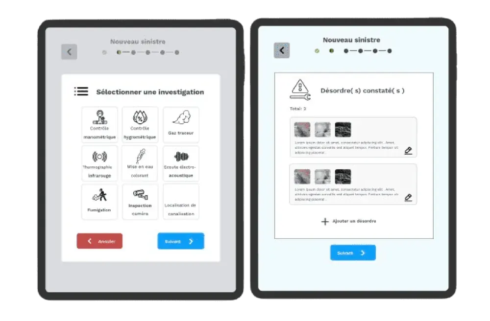 Application SimplyFuite — Application de gestion des interventions de plomberie.