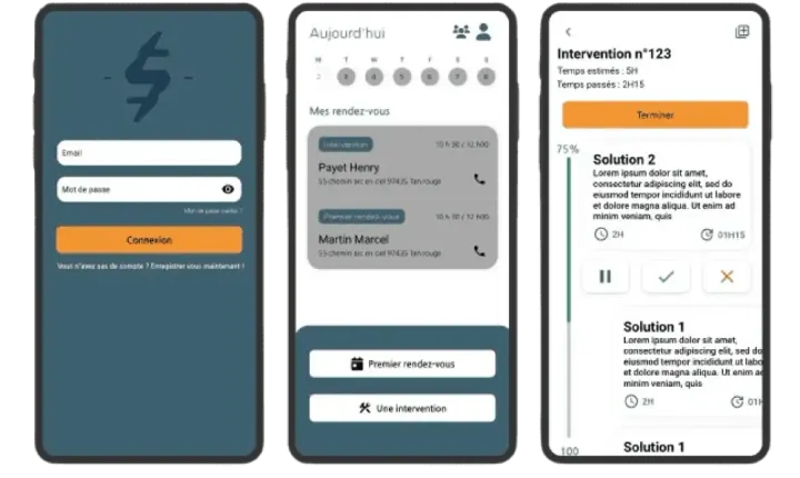 Application ZVOLT — Application de gestion pour les électriciens et leurs équipes.